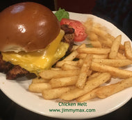 Jimmy Max Chicken Melt Sandwich and Fries