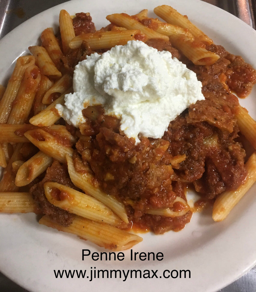 Jimmy Max Penne Irene, Pasta Eggplant Menu, Ricotta Sauce Pasta Online