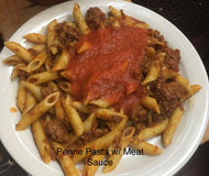 Penne Pasta with Meat Sauce