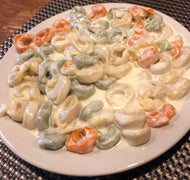 Tri Color Tortellini Alfredo Sauce