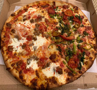 Half Broccoli Rabe Sausage Cherry Peppers Pie Half MOR Pie