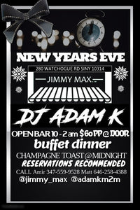 Jimmy Max New Years Eve 
