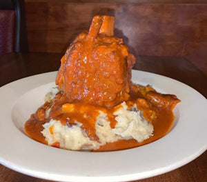 Jimmy Max Ossobuco with a side of Mashed Potatoes