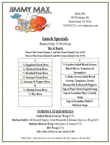 Lunch Specials