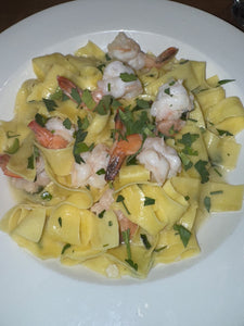 Pappardelle with Shrimp Scampi