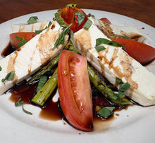Grilled Portobello, Asparagus, Fresh Tomato with a Balsamic Glaze