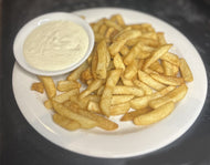 Old Bay Fries with a side of Garlic aioli