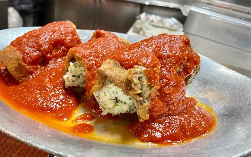Eggplant Rollatini Appetizer, Eggplant Menu, Eggplant Staten Island