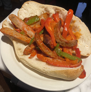 Sausage and Peppers Hero